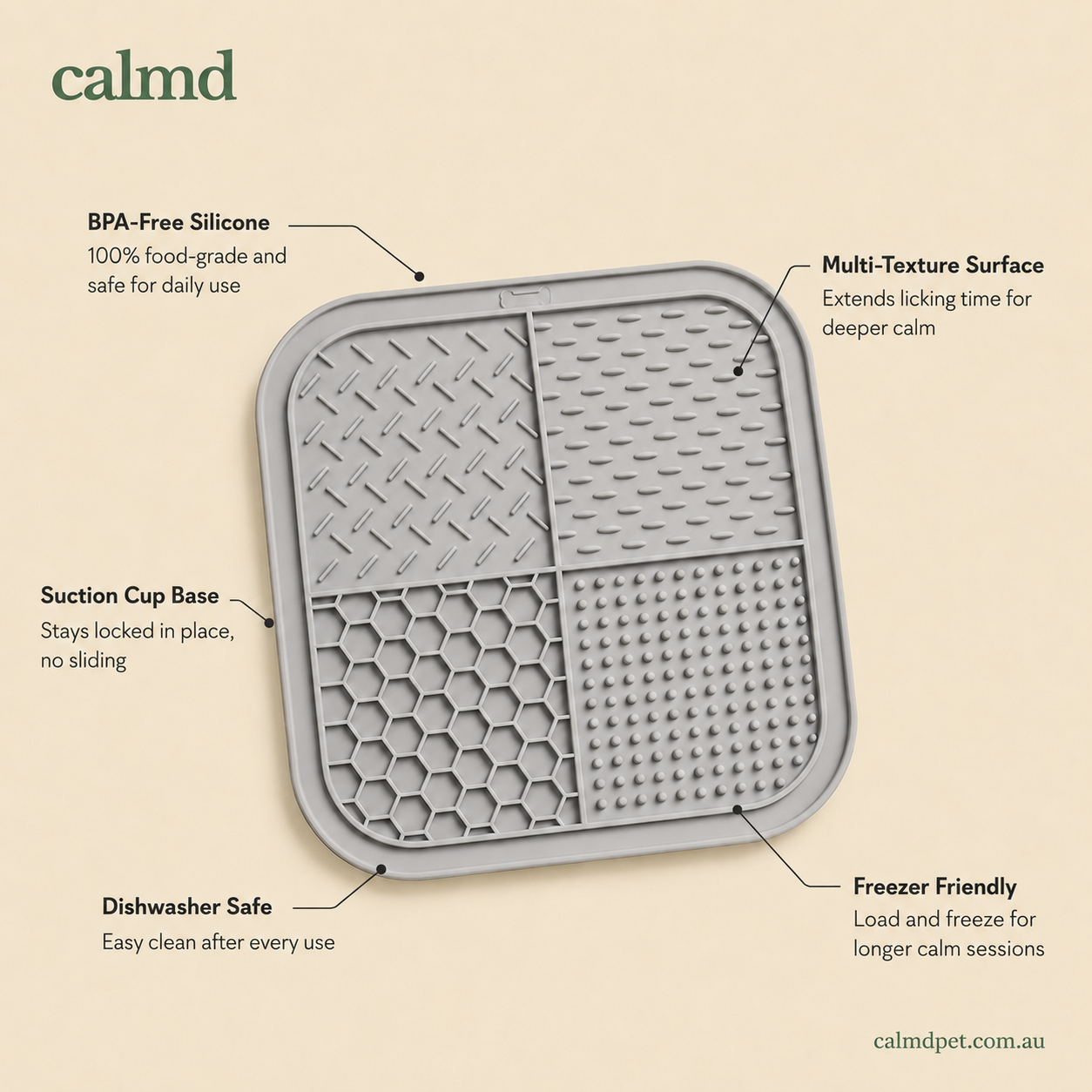 The Calm-Down Lick Mat - Anxiety Relief for Dogs & Cats