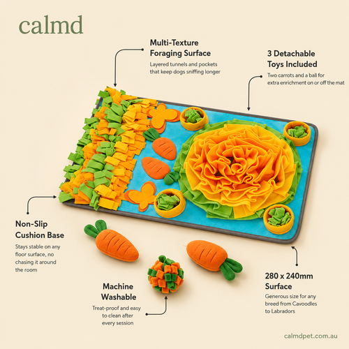 The Calmd Snuffle Garden - Foraging Mat & Enrichment Toy for Anxious Dogs